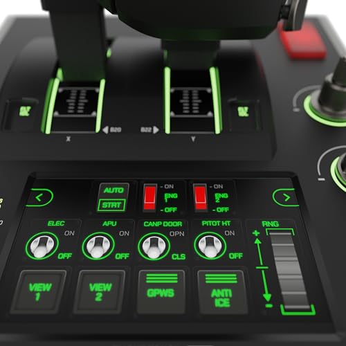 Turtle Beach VelocityOne Flightdeck Universal HOTAS Simulation System - PC | Windows 10 & 11 PCs, Joystick & Throttle for Air & Space Combat Simulation, Touch Display, 139 Mappable Controls, Black - style: Universal HOTAS Simulation System