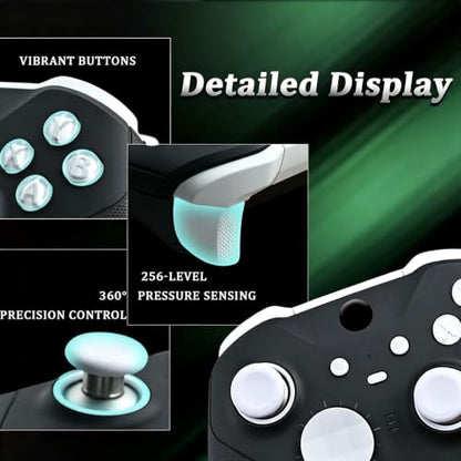 DIY Customized Model 1797 Elite Series 2 Controller-Magic Sound Snow | Compatible with Xbox Elite Series 2,With 3.5mm Audio Jack,Compatible for Xbox One,Xbox Series X/S,With Accessory Bag - color: Magic Sound Snow