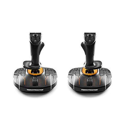 Thrustmaster T16000M FCS Space Sim Duo Combat Flight Sim Joystick - PC | Dual Hall-Effect sticks, 32 programable buttons, weighted bases, 8-way hat switch, 4 axes, twist rudder, integrated throttle - style: T16000M SPACE SIM DUO STICK