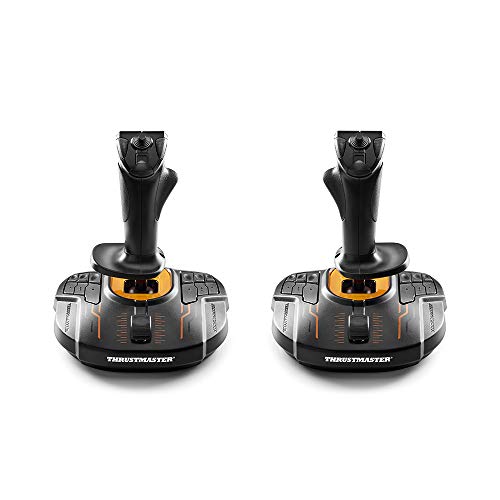 Thrustmaster T16000M FCS Space Sim Duo Combat Flight Sim Joystick - PC | Dual Hall-Effect sticks, 32 programable buttons, weighted bases, 8-way hat switch, 4 axes, twist rudder, integrated throttle - style: T16000M SPACE SIM DUO STICK