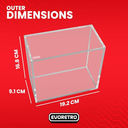 EVORETRO ETB Acrylic Case Protector for Pokemon, Magnetic-Lid Design | 1 Pack | 4.0mm Thick | UV-Resistant & Acid-Free | Stackable | Clear | Scratch-Resistant | Not for Booster Box, UPC, SPC - style: ETB Magnet (1)