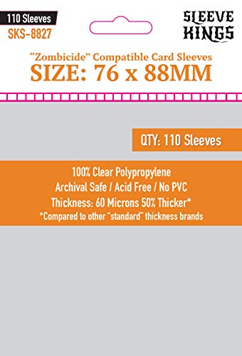 Zombicide 2nd Edition Sleeve Kings Compatible Sleeve Bundle - style: Zombicide 2nd Edition (8801 x 1 + 8827 x 1)