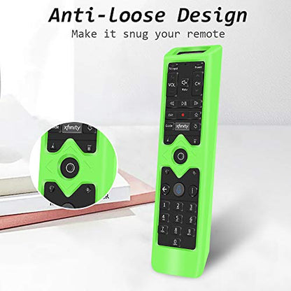 Remote Case Covers Holder for Xfinity Remote Control,Silicone Protective Case Skin for XFinity Comcast XR15 Voice Control Remote,[Thicken Layer] Shock-Absorption Bumper Remote Back Covers-Glowgreen - color: Glowgreen