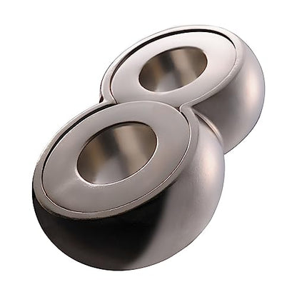 BePuzzled | Infinity Hanayama Metal Brainteaser Puzzle Mensa Rated Level 6, for Ages 12 and Up