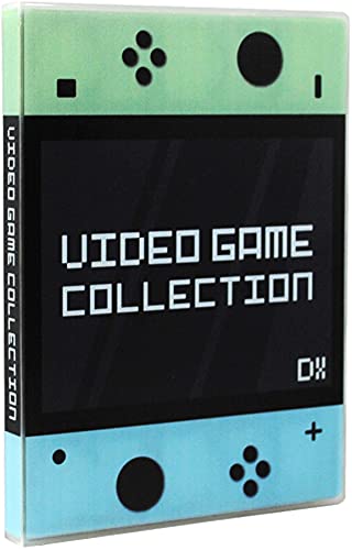 UniKeep Game Case for Nintendo Switch Cartridges - Holds 60 Video Games Securely in Foam | Heavy Duty Compact Travel Storage Binder & Protective Holder Organizer with Snap-Lock Closure - color: green / blue