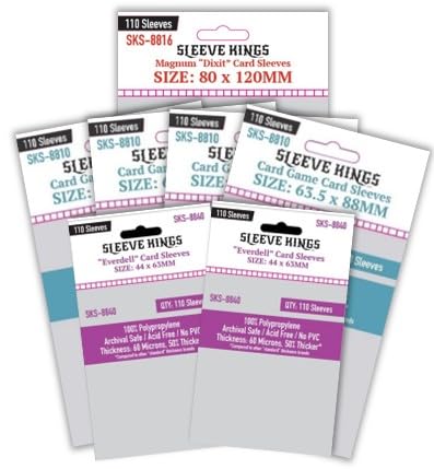 S.H.E.O.L. Sleeve Kings Compatible Sleeve Bundle - style: S.H.E.O.L. (8810 x 4 + 8816 x 1 + 8840 x 2)