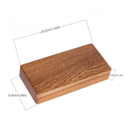 Wooden DND Dice Case with Magnetic Lid for Storing 3 Sets of 7 Polyhedral Dice for D&D Tabletop Games