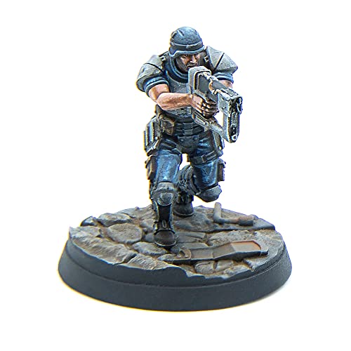 Modiphius Entertainment Ltd Fallout Wasteland Warfare: Enclave-Assault Force - 6 Miniatures, 32mm Unpainted Quality Resin Figures, Capital Wave RPG - style: Assault Force