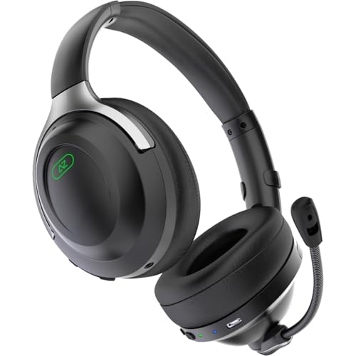 ACEZONE A-Spire Wireless Gaming Headset, Tournament-Grade Hybrid ANC, Ultra-Low Latency, Flip-to-Mute Mic, App EQ, 35+ Hr Battery, 270g, 2.4GH, BT, USB-C, 3.5mm, for PC, MacOS PS4/PS5, Switch, Mobile
