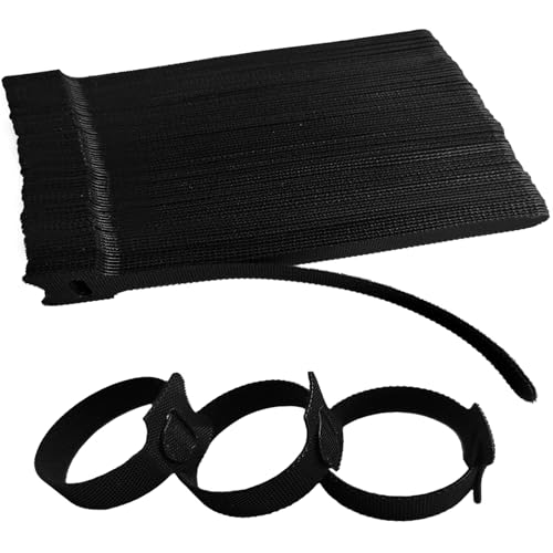 120 PCS 10 Inches Black Reusable Cable Ties,Multi-purpose Adjustable Cord Straps,Cable Organizer,Cord Wrap and Hook Loop Cords Management,Adjustable Cord Ties for Home,Garden,Office,Data Centers - size: 10inches-120PCS