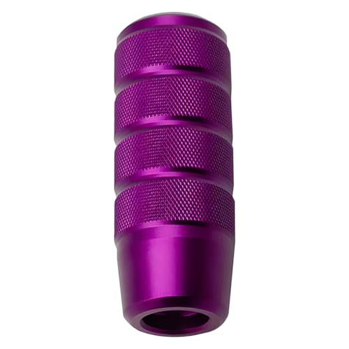 Osilly 3.74 Inch Aluminum Shift Knob with 3 Threaded Adapters, Purple | aluminum alloy construction, ergonomic extended grip, supplied adapters, for manual and select automatic cars, interior parts - color: Purple