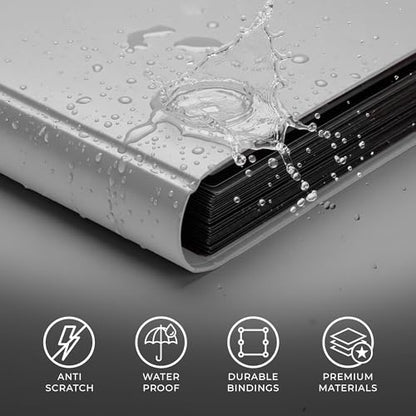 CardGuard Trading Card Binder Pro-Folio – 9 Pocket Binder - Side-Loading Album, Durable & Acid-Free Storage for Pokémon, YuGiOh, MTG, TCG, Game & Sports Cards, White - color: White
