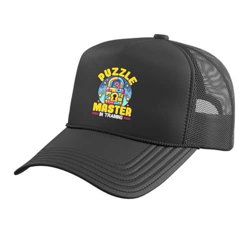 Escape Room Game Lockpicking Puzzle Room Exit Game Trucker Hat with Adjustable Mesh Back - color: Black