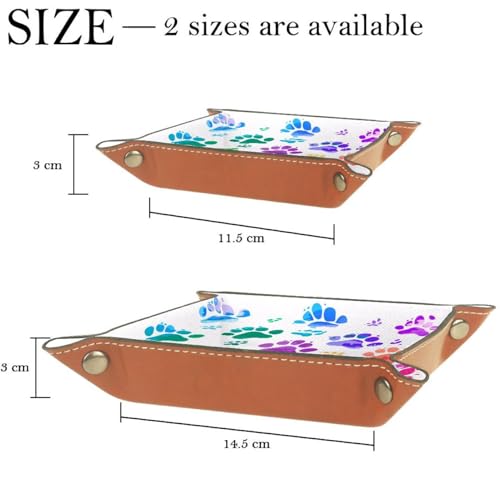 Colorful Dog Paws Dice Tray Dice Rolling Tray Folding Dice Holder for Dice Games, Like RPG, DND and Other Table Games - color: Multi 20