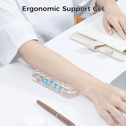 Ospelelf Ergonomic Elbow Pad, Gel Keyboard Wrist Rest Support for Office Desk Chair, Arm Wrist Pad for Typing Pain Relief, 1 Pack - style: 1-Pack