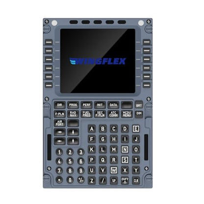 MiYee WINGFLEX Flight Simulator Control Panel A320 MCDU Game Simulator Flight Simulation Panel Route Control Plug-and-Play Features Full-Scale Simulation - size: A320MCDU