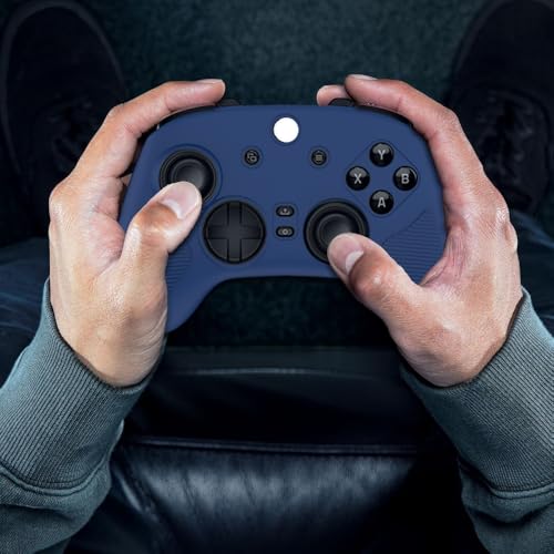 Gaming Controller Protective Case Cover for Razer Wolverine V3 Pro,Silicone Skin Cover Shockproof Protection Sleeve Compatible for Razer Wolverine V3 Pro (Blue) - color: Blue