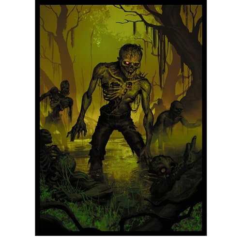 (Zombie V1) 100% Hand-Drawn 100ct Textured Matte TCG/MTG Card Art Sleeves by Realm Guard - style: V1 Regular