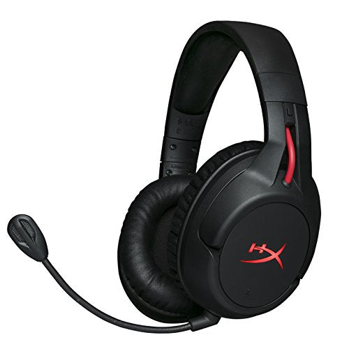HyperX Cloud Flight - Wireless Gaming Headset, Long Lasting Battery up to 30 Hours, Detachable Noise Cancelling Microphone, Red LED Light, Comfortable Memory Foam, Works with PC, PS4 & PS5 - style: Stereo