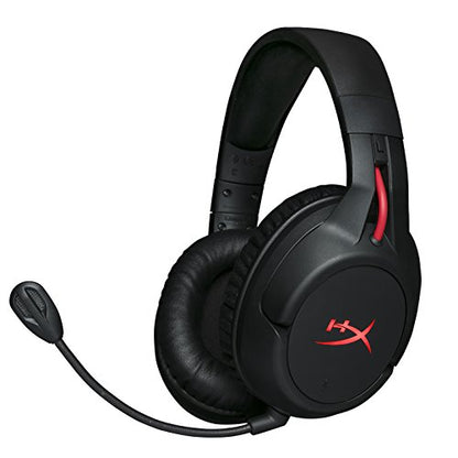 HyperX Cloud Flight - Wireless Gaming Headset, Long Lasting Battery up to 30 Hours, Detachable Noise Cancelling Microphone, Red LED Light, Comfortable Memory Foam, Works with PC, PS4 & PS5 - style: Stereo