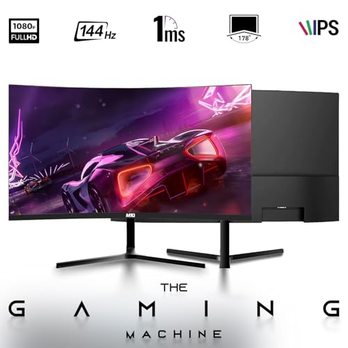 Dell Desktop PC Gaming Bundle - Core i7, 16GB RAM, 512GB SSD, 27-inch Curved Monitor, AMD RX 550, RGB Keyboard with AI-Enabled Copilot Key, Mouse, RGB Headphone, Webcam, Wi-Fi, Win 11 Home (Renewed) - size: 27 Inch Curved, style: RX 550