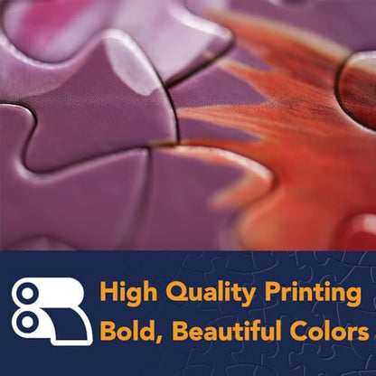 Bits and Pieces 3 Jigsaw Puzzle Set - 100 Piece Puzzles for Adults - Nature Scenes Set - 15" x 19" Jigsaw Puzzles - Birds Log Cabin Deer - Random Die Cut Pieces No 2 are Alike - size: Three 100 Piece Puzzles