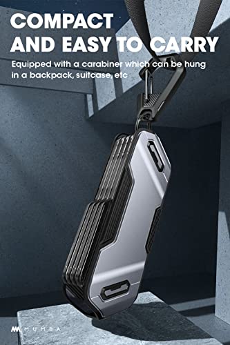 Mumba 12 Switch Game Card Case Holder for Nintendo Switch Game Cards, Portable and Exquisite Protective Hard Shell with 4 Layer Rotatable Holder for Nintendo Switch 2/Switch/Switch OLED/Lite (Calx) - color: Calx