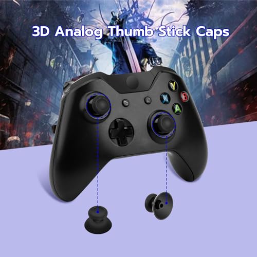 Mcbazel 5 in 1 TMR Joystick Replacement Repair Parts Thumbstick Grips Compatible with X Box Series X/S/One/One X/One S Controller