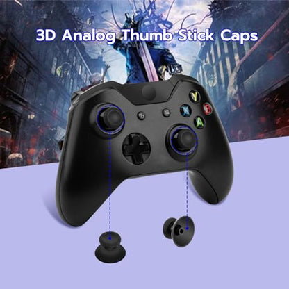 Mcbazel 5 in 1 TMR Joystick Replacement Repair Parts Thumbstick Grips Compatible with X Box Series X/S/One/One X/One S Controller