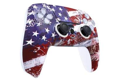 Custom Wireless Controller for PS5 - Hand Airbrushed & Multiple Designs Available (US Flag) - color: US Flag