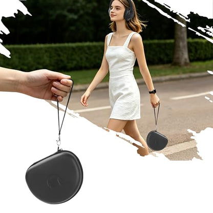 Headphone Case for Beats/JLab Go JBuds Lux ANC/JBL/BERIBES/KVIDIO, Black | for Souncore Q20i/ TOZO HT3/ Picun Foldable Over-Ear Headphones,with Handle Strap Travel Carrying Headset Case