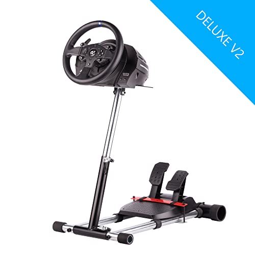 Wheel Stand Pro TX Deluxe V2 Racing Wheelstand Compatible With Thrustmaster T300rs, T500RS, T248, TX, TS-XW, TS-PC, TX Leather, T150 Pro, T-GT, T-GT II, T300GT and TMX/TM