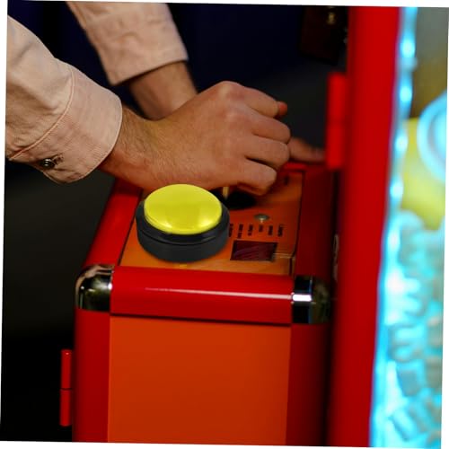 HEALLILY LED Illuminated Game Push Button Switch for Arcade Machines Round Replacement Button Micro Switch Easy to Install Compatible Game Consoles