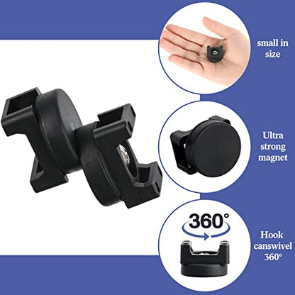 Yookeer 15 Pcs Magnetic Zip Tie Mount Base Black Magnetic Cable Clips Wire Holder Multipurpose Cable Ties Management Base Electrical Supplies for Wire (22 mm) - size: 22 mm