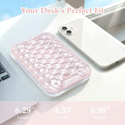 Ospelelf Gel Elbow Rest Pad for Desk, Arm Wrist Rest Pad Support for Keyboard and Mouse, Ergonomic Computer Wrist Support for Typing Pain Relief, Pink - style: Light Pink