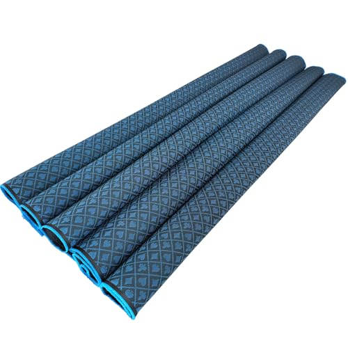 Speed Cloth Poker Table Fabric - 108X60 Inch Section of Suited Casino Card Game Table Felt Top Cover－Blue - color: Two-tone Blue