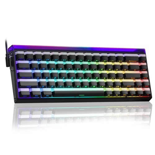 AULA Hero 68 HE 60% Gaming Keyboard Wired, Hall Effect Magnetic Switch Keyboard with 8K Hz Polling Rate, Side Printed PBT Keycaps, RGB Backlit Light Box, Customizable Web Software for PC/Mac Gamers - color: Black