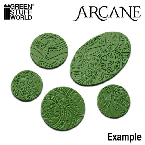Green Stuff World Rolling Pin Arcane for Modeling and Custom Bases 3411 GSW-3411 0