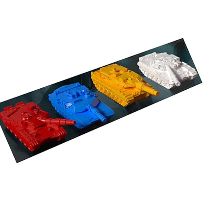 World Order: Player Tanks - 4 Large Battle Models, 3D Printed Plastic Components, Board Game Accessory, Collectible Decorative Pieces, Tabletop Add-On - style: Player Tanks