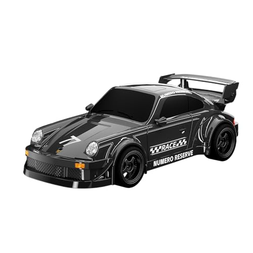 65W Fast Charging Desktop Charger, 3-Port USB-C & USB-A GaN Power Station, Racing Car Design with Intelligent Power Allocation, Compatible with iPhone, Android, iPad, Laptop & Earbuds (Black) - color: Black