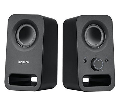 Logitech Multimedia Speakers Z150 with Stereo Sound for Multiple Devices, Black (Renewed)