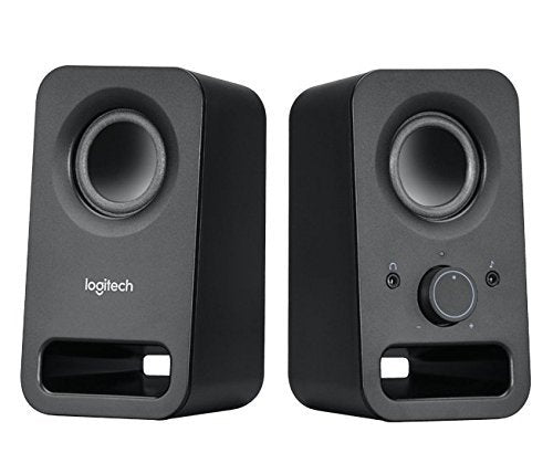 Logitech Multimedia Speakers Z150 with Stereo Sound for Multiple Devices, Black (Renewed)