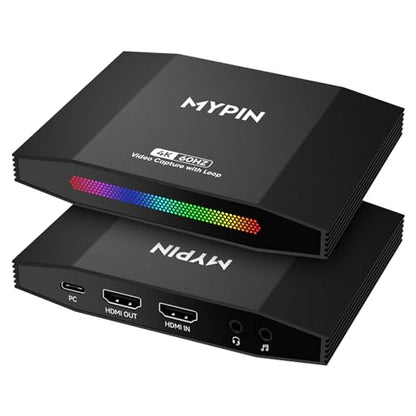 4K 60fps HDMI Video Game Capture and Passthrough | Support HDR & VRR,1080P 120fps Capture for games console Live Streaming and Video Recording in 4K