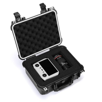 CASOMAN Water-proof and Dust-proof Protective Sturdy Plastic Storage Case with Cush-Proof Sponge and Customizable Foam, IP67 Water Proof Grade, 13.4" X 11.6" X 6" - size: 13.4" X 11.6" X 6"