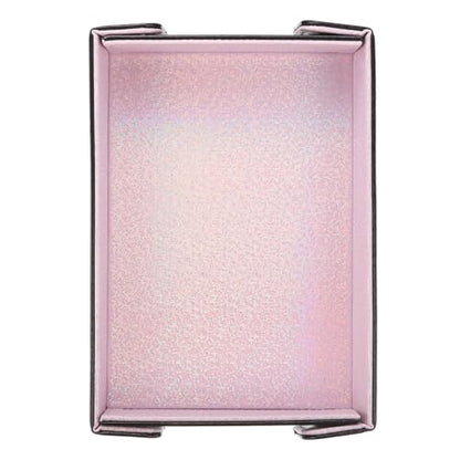Dice Tray PU Leather Mat Magnetic Folding Dice Rolling Tray Holder Laser Gradient Rectangle Storage Box Perfect for DND Table Games & Entryway & Nightstand Organizer (Pink) - color: Pink