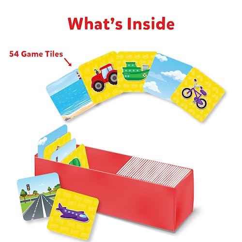 Skillmatics Educational Game – Connectors Cars, Boats, Planes & More | Fun Learning Game of Connections, Strategy & Matching, Ages 3 to 6 - style: Cars, Boats, Planes & More