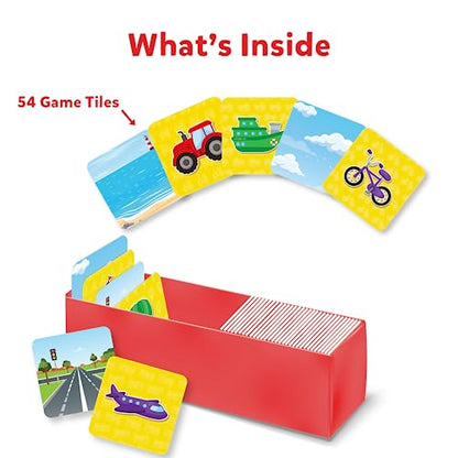 Skillmatics Educational Game – Connectors Cars, Boats, Planes & More | Fun Learning Game of Connections, Strategy & Matching, Ages 3 to 6 - style: Cars, Boats, Planes & More