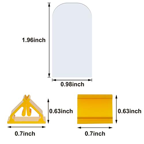 Blulu 60 Set Multicolor Game Card Stands DIY Board Game Pieces with Blank Board for Party Favor Group Play Tabletop RPG Scenes