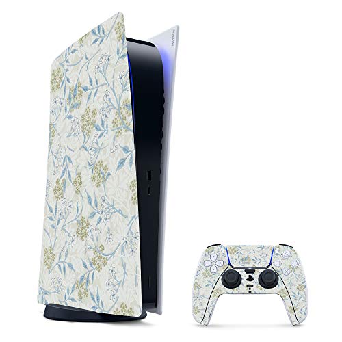 MightySkins Gaming Skin for PS5 / PlayStation 5 Digital Edition Bundle - Jasmine | Protective Viny wrap | Easy to Apply and Change Style | Made in The USA - color: Jasmine, size: PS5 Digital Edition Bundle