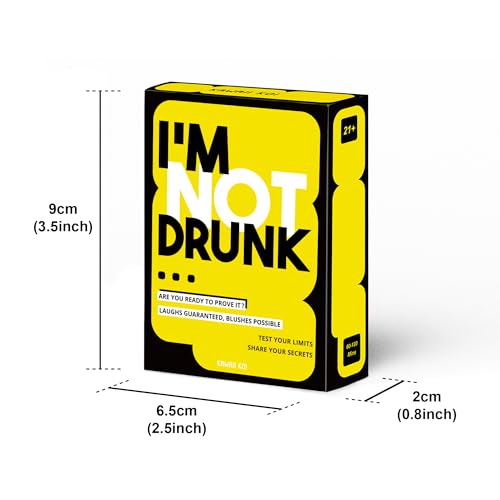 I'm NOT Drunk Drinking Game for Adults, Adult Party Card Game for Game Night, Bachelorette Party, 21st Birthday, Bachelor Party, Girls Night, Couples and Friends